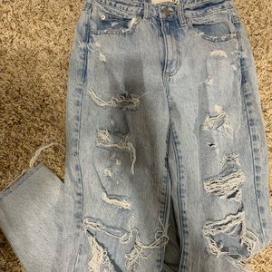Garage light wash ripped jeans size 3